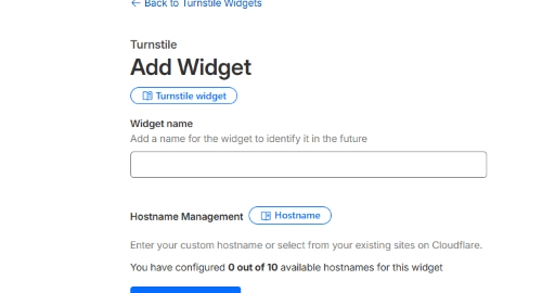ウェジットの名前を入力